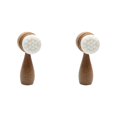 thumbnail image 1 of Hunyinhhh Double Facial Brush Double Facial Cleansing Brush Manual Face Wash Brush | Soft Dry Face Brush 3D Stand Vertical Facial Brush Scrubber For Sensitive 2PCS Updos Microcurrent Facial, 1 of 9