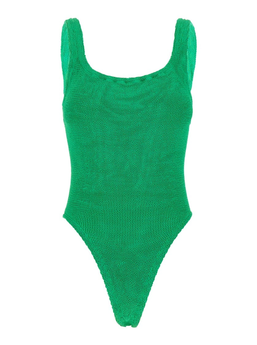Hunza G Female Green OnePiece Swimsuit Green One Size