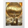 thumbnail image 1 of Hunziker, Steve 11x14 White Modern Wood Framed Museum Art Print Titled - Bitcoin Deco IV, 1 of 4
