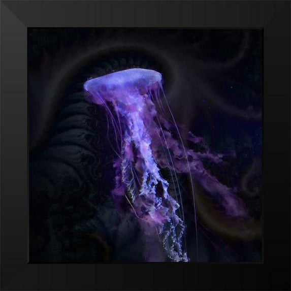 Hunziker, Steve 12x12 Black Modern Framed Museum Art Print Titled - Gelatinous II