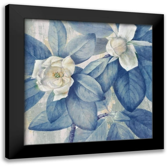 Hunziker, Steve 12x12 Black Modern Framed Museum Art Print Titled - Heavenly Blue I
