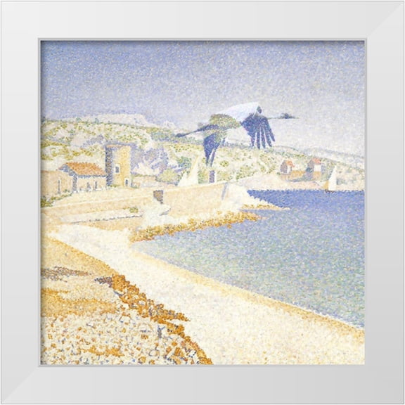 Hunziker, Steve 12x12 White Modern Wood Framed Museum Art Print Titled - Pointillism IV