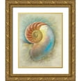 thumbnail image 1 of Hunziker, Steve 12x14 Gold Ornate Wood Framed with Double Matting Museum Art Print Titled - Aquatica II, 1 of 4
