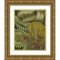 thumbnail image 1 of Hunziker, Steve 12x14 Gold Ornate Wood Framed with Double Matting Museum Art Print Titled - Grunge Bitcoin III, 1 of 4