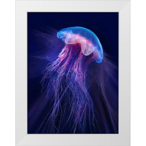 Hunziker, Steve 15x18 White Modern Wood Framed Museum Art Print Titled - Peri Gelatinous II