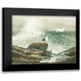 thumbnail image 1 of Hunziker, Steve 18x15 Black Modern Framed Museum Art Print Titled - Green Ocean I, 1 of 5