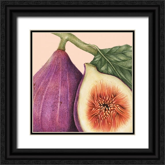 Hunziker, Steve 20x20 Black Ornate Wood Framed with Double Matting Museum Art Print Titled - JuiceyFruit I