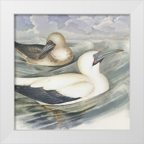Hunziker, Steve 20x20 White Modern Wood Framed Museum Art Print Titled - Surf and Sand III