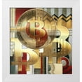 thumbnail image 1 of Hunziker, Steve 20x21 White Modern Wood Framed Museum Art Print Titled - Bitcoin Deco VII, 1 of 4