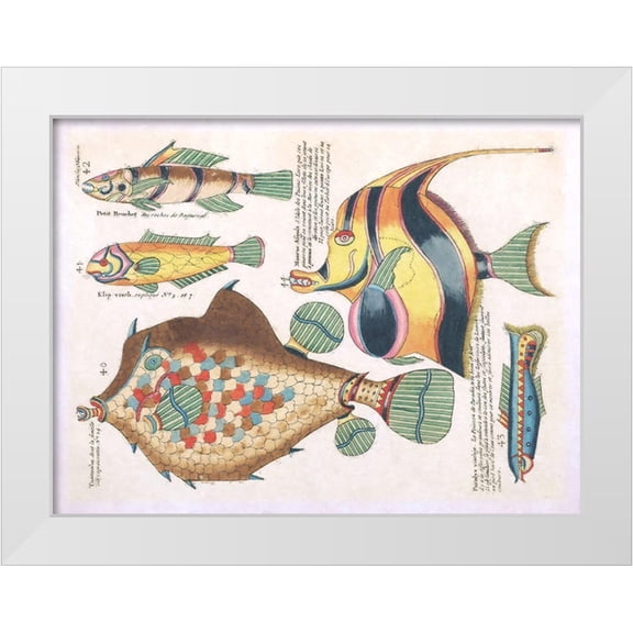 Hunziker, Steve 24x19 White Modern Wood Framed Museum Art Print Titled - Repeating Image I