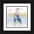thumbnail image 1 of Hunziker, Steve 26x26 Black Ornate Wood Framed with Double Matting Museum Art Print Titled - Misty Plumage II, 1 of 4