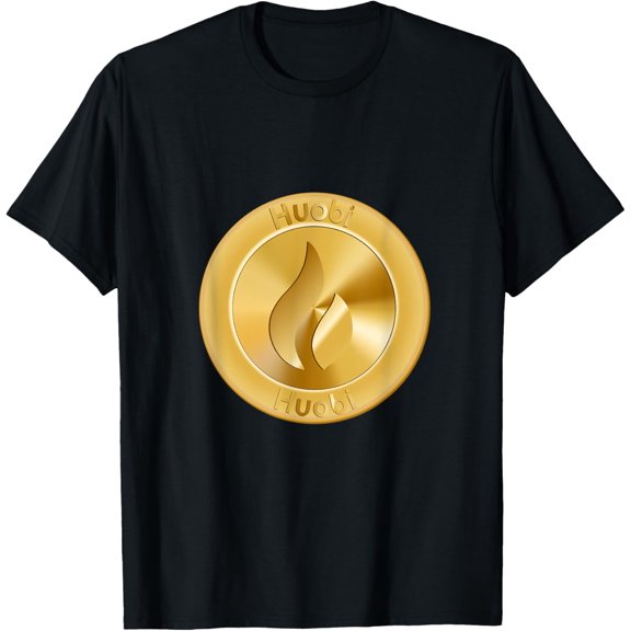 Huobi Token HT Gold Coin Logo Cryptocurrency Image T-Shirt