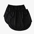thumbnail image 1 of Huowey 2Pc Shirt Extender For Women Mini Skirts Elastic Waist Solid Color Slip Underskirt Adjustable Layering Half Length Skirt Club Basic Leisure Dailywear,Black,XXXXXL, 1 of 7