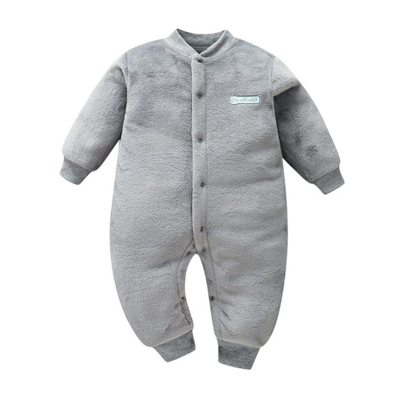 Huowey Baby Girl Boy Thick Warm Jumpsuit Playsuit Romper Onesie Versatile Dailywear, 9-12 Months