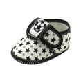 thumbnail image 1 of Huowey Baby Girl Infant Sneakers Cute Cartoon Pattern Hook And Loop Strap Canvas Shoes Soft Sole Anti- Slip Breathable Lightweight Walking Footwear Fashionable Spring Summer Sandals,Black,6-12 Months, 1 of 5