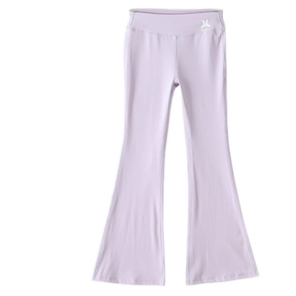 Huowey Girls Flared Yoga Pants for Everyday Wear Stretchy Bootcut Leggings Soft Comfortable Casual Outdoor Play Active Sports