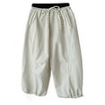 thumbnail image 1 of Huowey Baby Girls Pants Outdoor Casual Hiking Trousers For Toddlers Kids Comfortable Elastic Waist Summer Playwear Birthday Dailywear, 5-6 Years, 1 of 3
