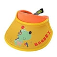thumbnail image 1 of Huowey Baby Girls Sun Hats Sun Visors Cap Beach Dinosaur Hats Adjustable Cotton Suitable Uv Protection Cap,Yellow1,One Size, 1 of 3