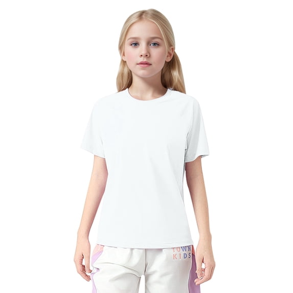 Huowey Baby Kids T Shirts Basic Athletic Running T Shirts Active Tee Shirts For Boys Or Girls Soft Dailywear, 5-6 Years