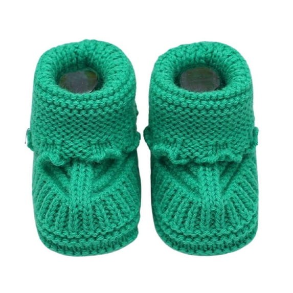 Huowey Baby Newborn Knitting Lace Crochet Shoes Buckle Shoes Birthday Footwear, 0-6 Months