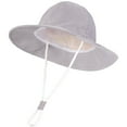 thumbnail image 1 of Huowey Toddler Baby Girl Sun Hat With Sunscreen Outdoor Adjustable Beach Hat With Wide Brim Bucket Hats For Kids Cute Dailywear, 2-4 Years, 1 of 2