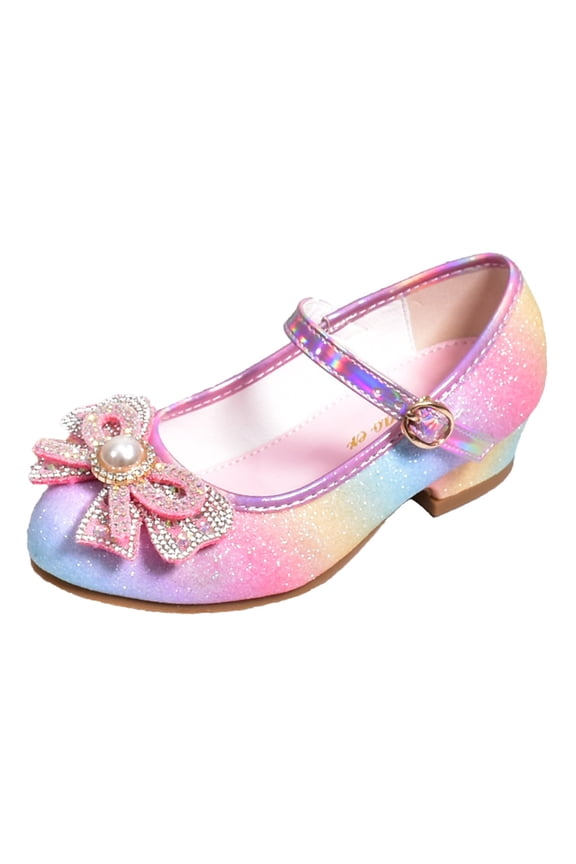 Baby Toddler Girl Boy Slippers Dress Shoes Mary Jane Heels Flower Wedding Party Back To School Pump Shoes For Toddler Little Kid Sneakers,Pink,4.5-5 Years