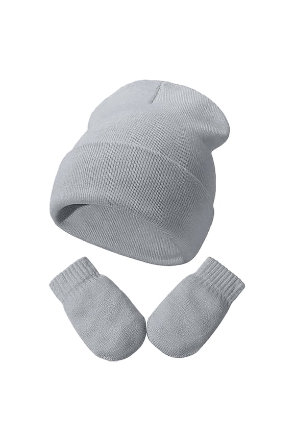 Baby Toddler Girls Boys Winter Hats Boys Soft Baby Caps Kids Knit Winter Hats With Glvoes Stylish Dailywear, 3-24 Months