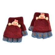 Huowey Baby Winter Gloves Toddler Kids Boys Girls Soft Warm Wool Gloves Children Thermal Knit Gloves Soft Dailywear, 2-6 Years