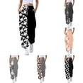 thumbnail image 1 of Huowey Baggy Sweatpants For Women Halloween Themed Graphic High Waist Joggers Pants With Pocket Drawstring Casual Daily Stylish Gym Athletic Trousers,White,XL, 1 of 6