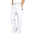 thumbnail image 1 of Huowey Big Boys Classic Khaki School Uniform Pants Straight Leg Pull-On Solid Color Dress Chino Trousers Kids Casual Formal Pant Elastic Waist Dailywear,White,5-6 Years, 1 of 9