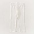 thumbnail image 1 of Huowey Big Girls Boys Uniform Pants Autumn Winter Warm Solid Color Elastic Waist Pull On Trousers Flat Front Dress Pants Comfortable Stretch Dailywear,White,4-5 Years, 1 of 3
