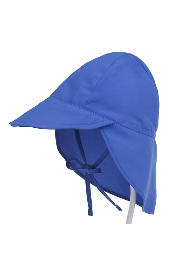 Boys Girls Sun Hats Sun Protection Upf50+ Bucket Hat Wide Brim Adjustable Bucket Beach Play Hats With Neck Flap Bucket Hats,Blue,54