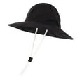 thumbnail image 1 of Huowey Boys Kids Sun Hats Sun Protection Upf50+ Bucket Hat Wide Brim Adjustable Bucket Summer Beach Play Safari Hat,Black,1-2 Years, 1 of 2