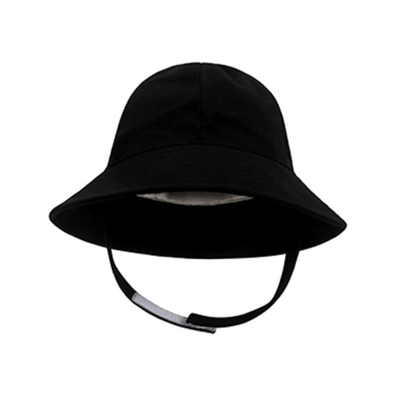 Huowey Boys Kids Sun Hats Swim Beach Pool Hat Kids Upf 50+ Wide Brim Chin Strap Summer Play Adjustable Outdoor Cap,Black,L