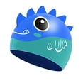 thumbnail image 1 of Huowey Boys Kids Sun Hats Swim Caps Silicone Comfy Bathing Cap Swimming Hat For Long And Short Hair Fishing Hat,Blue2,One Size, 1 of 4