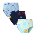 thumbnail image 1 of Huowey Boys Kids Underwear Soft Cotton Boxer Briefs Dinosaur Truck Printed 3 Pack For Pupil Kindergarten Kids,Navy,6-7 Years, 1 of 6