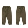 thumbnail image 1 of Huowey Boys Pants Loose Fit Casual Comfortable Uniform Trousers For Big Boys Oversized Joggers Training Athletic Elastic Waist School Pants Dailywear,Army Green,5-6 Years, 1 of 2