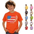 thumbnail image 1 of Huowey Casual Graphic Tee For Boys Kids Independence Day Celebrate 250 Years Tops Short Sleeve Round Neck Lightweight Comfortable Basic Tees Fashionable 1776-2026 Anniversary Tshirts,1-2 Years, 1 of 4