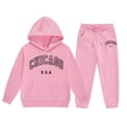 thumbnail image 1 of Huowey Child Toddler Boys Girls Long Sleeve Solid Warm Hoodie Pullover Tops Pants Kids Outfits Sweat Suit, 1 of 3