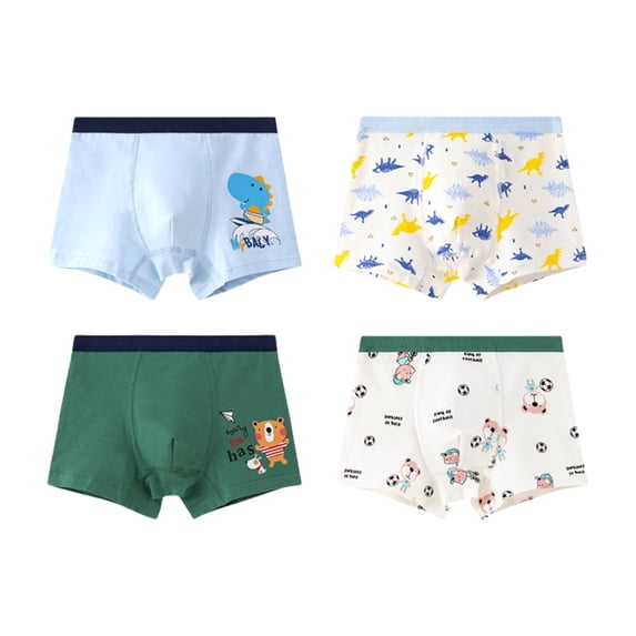 Huowey Children Kids Boxer Briefs Shorts Cotton Dinosaur Animal Printing Baby Toddler Underwear,Pink,130