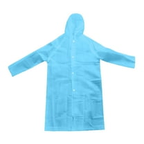 Huowey Children Rain Suit Waterproof Raincoats For Kids Reusable,Eva Rain Ponchos Emergency Rain Jacket For Children Raincoat,Blue,ONESIZE