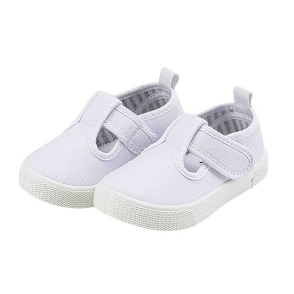 Huowey Children's Canvas Shoes Casual Soft Soled Sports Baby Walking Running Indoor Small White Shoes