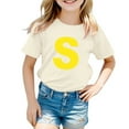 thumbnail image 1 of Huowey Children's Fashion Letter Printed T Shirt Casual and Comfortable Top for Boys and Girls, 1 of 4