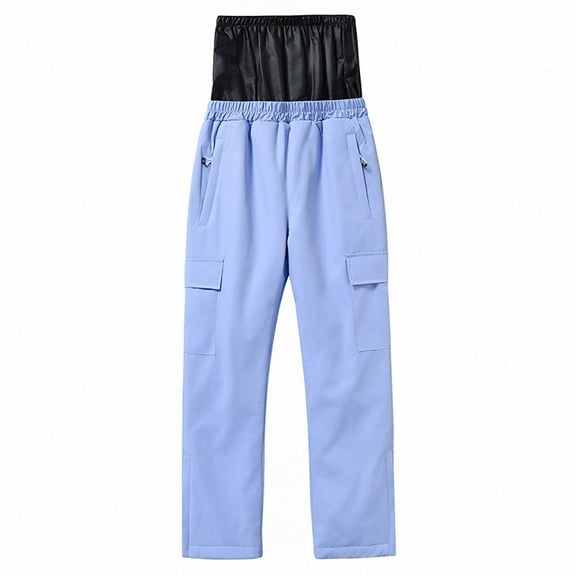 Huowey Children's Ski Pants Boys and Girls Winter Outdoor Warm Thickened Snowboard Double Board Children's Ski Pants