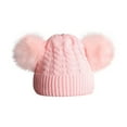 thumbnail image 1 of WAYUTE Childrens Baby Knitting Wool Hemming Hat Keep Warm Winter Hiarball Ball, 1 of 2