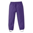 thumbnail image 1 of Huowey Girls Boys Baby Rain Suit Mud Trousers Rain Dungarees Unlined Wind And Waterproof Rain Trousers Rain Clothing Rainwear,Purple,5-6 Years, 1 of 6