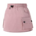 thumbnail image 1 of Huowey Girls Cargo Skirt High Waisted with Pocket Skirt Casual Cargo Short Skirts, 1 of 8