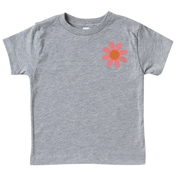 Huowey Girls Casual Tops Letter Flower Print Short Sleeve Round Neck T-Shirt Leisure Soft Tee Dailywear Fashion Outwear Clothing,Grey,13-14 Years