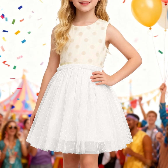 Huowey Girls Lace Tutu Skirt Solid Color Lace Trim Ruffled Stylish Elegant Carnival Celebration Party Performance Ballet Dancewear,White,3-4 Years