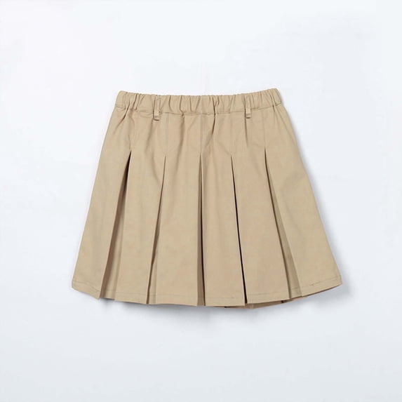 Huowey Girls Pleated Skirts School Uniform Casual Dailywear Elastic Solid Color High Waist Spring Skirts For Teen Girls,Purple,9-10 Years